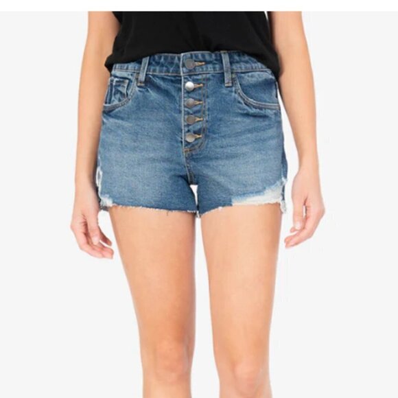 Kut from the Kloth Pants - EC Kut from the Kloth Jane High Rise Button Fly Denim Short - Size 4